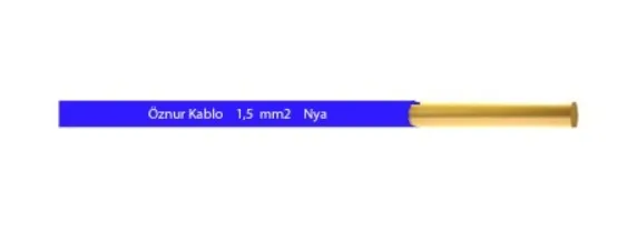 Öznur 1,5 NYA Kablo 100mt. — SarıYeşil — görsel 6