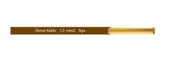 Öznur 1,5 NYA Kablo 100mt. — SarıYeşil — görsel 3