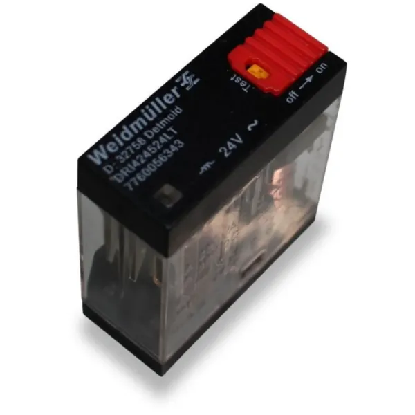 Weidmüller 7760056343 24Vac Çift Kontak Role DRI424524LT — 5 Adet