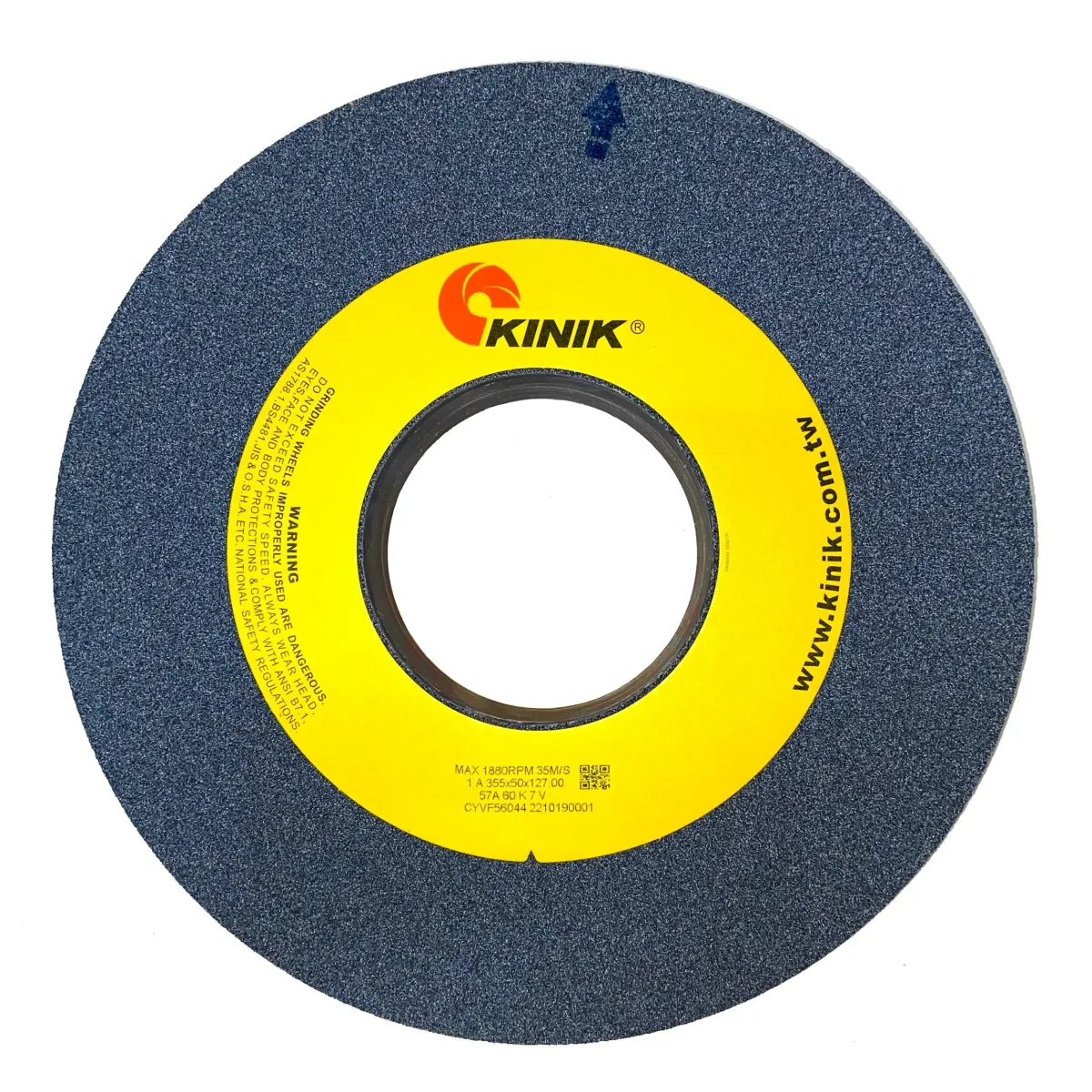Kınık 1A 355x50x127  57A 60 K 7 V Silindirik Taşlama Taşı — görsel 1