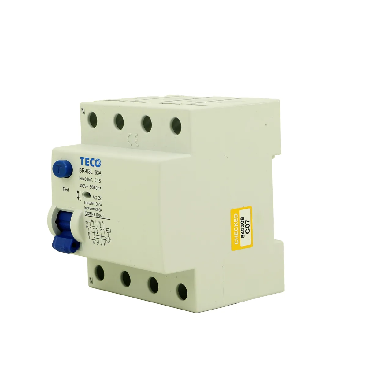 Teco BR-63L/3N/3230 Kaçak Akım Koruma Röle — 3 Adet — görsel 2