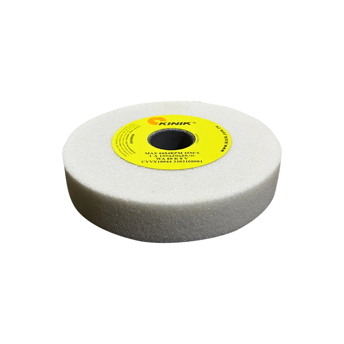 Kınık 1A 100x20x20 WA 60 K 8 V Delik Taşlama Taşı 5'li Set — görsel 2