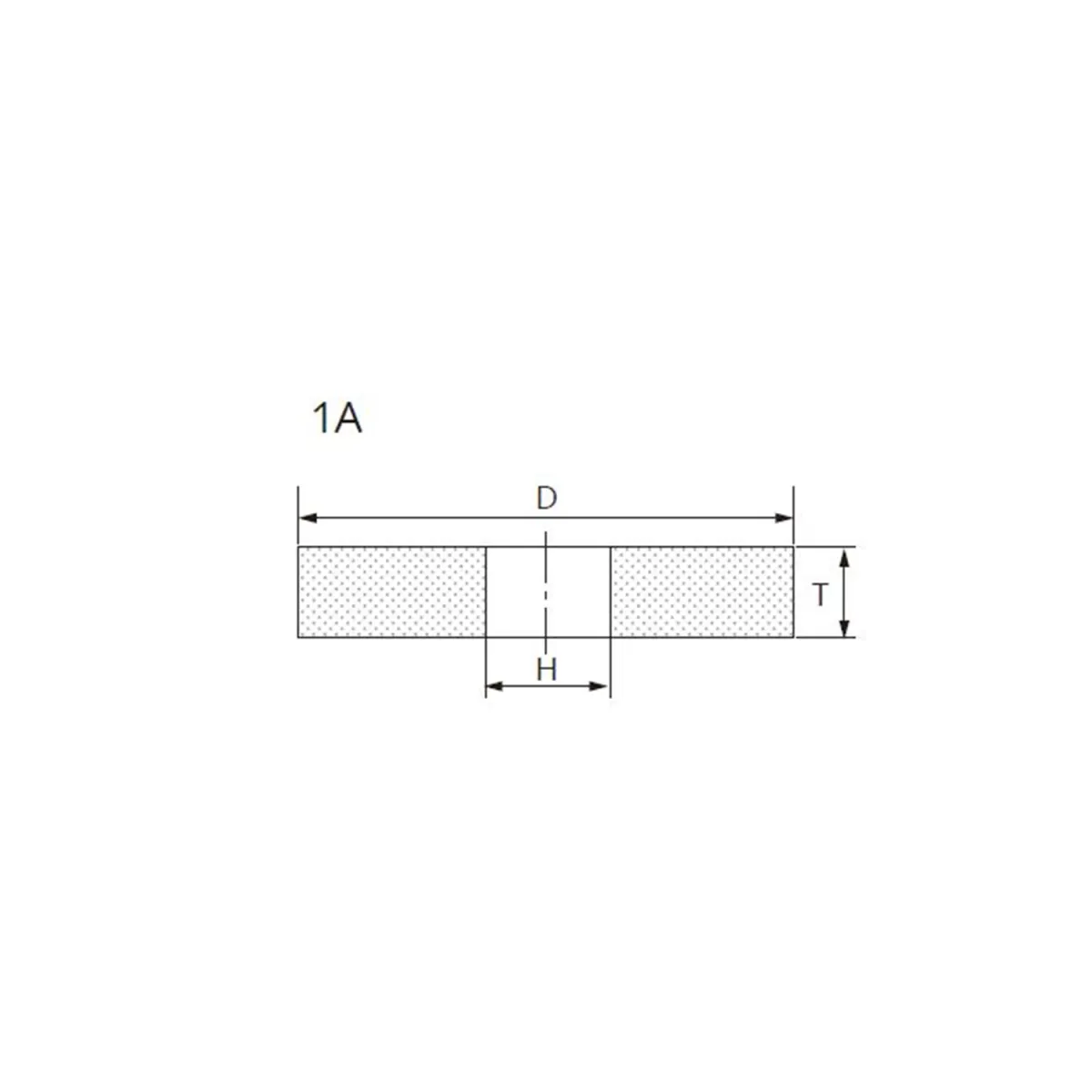 Kınık 1A 100x20x20 WA 60 K 8 V Delik Taşlama Taşı 5'li Set — görsel 3