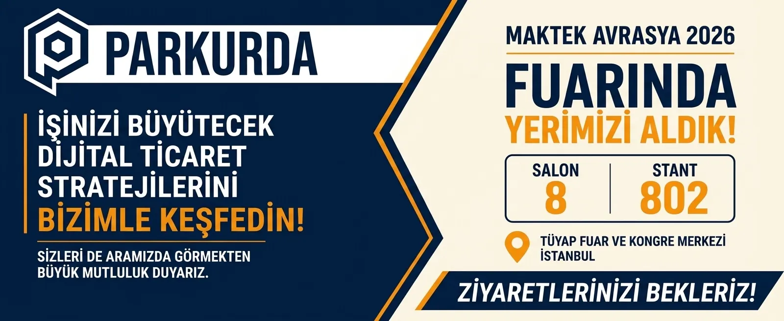 Maktek 2026 Fuar Standımıza Davetlisiniz.