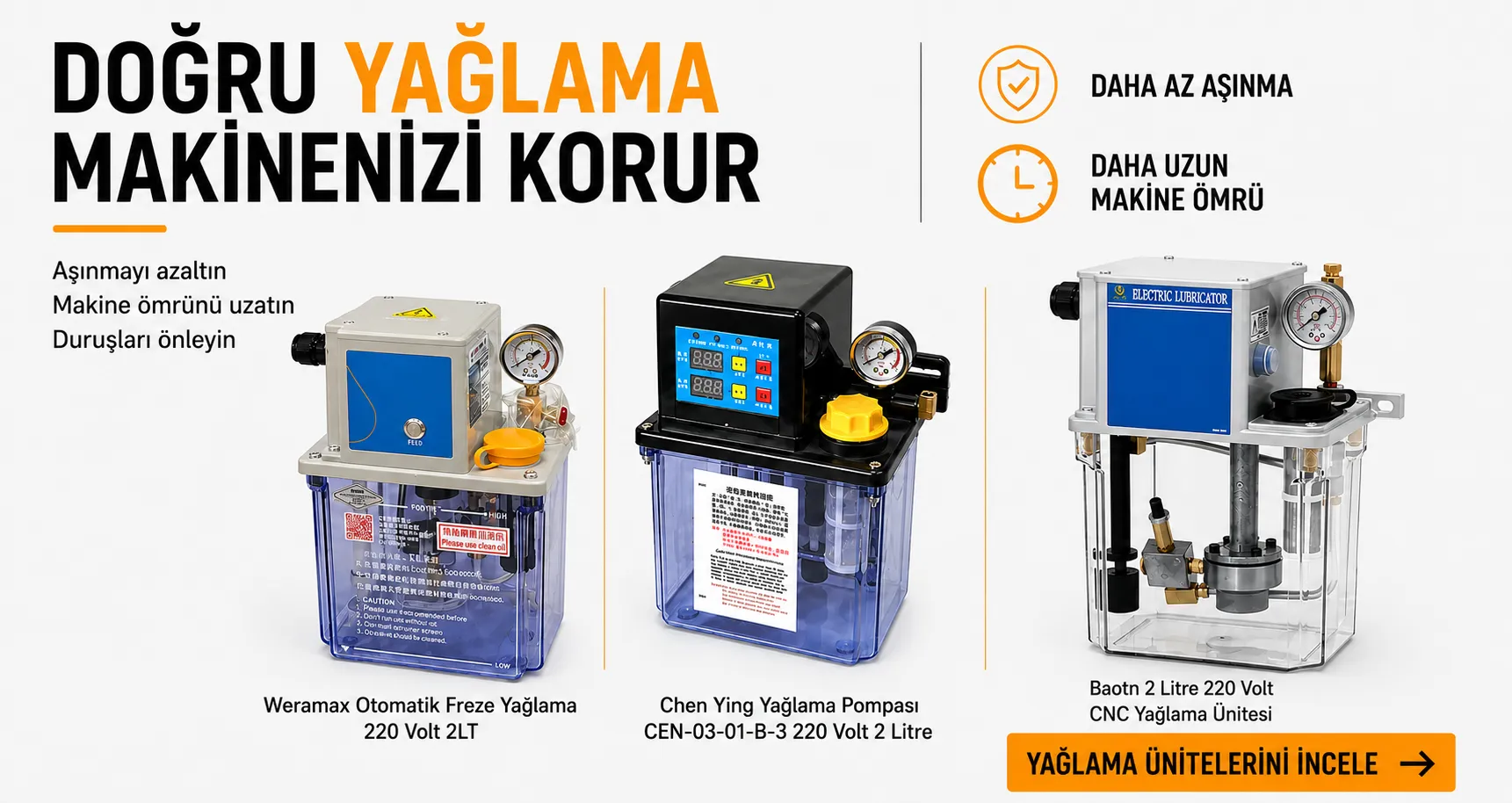 Doğru Yağlama Makinenizi Korur