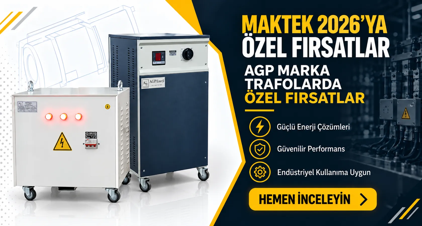 AG+ Trafo ve Regülatörlerde Fırsat