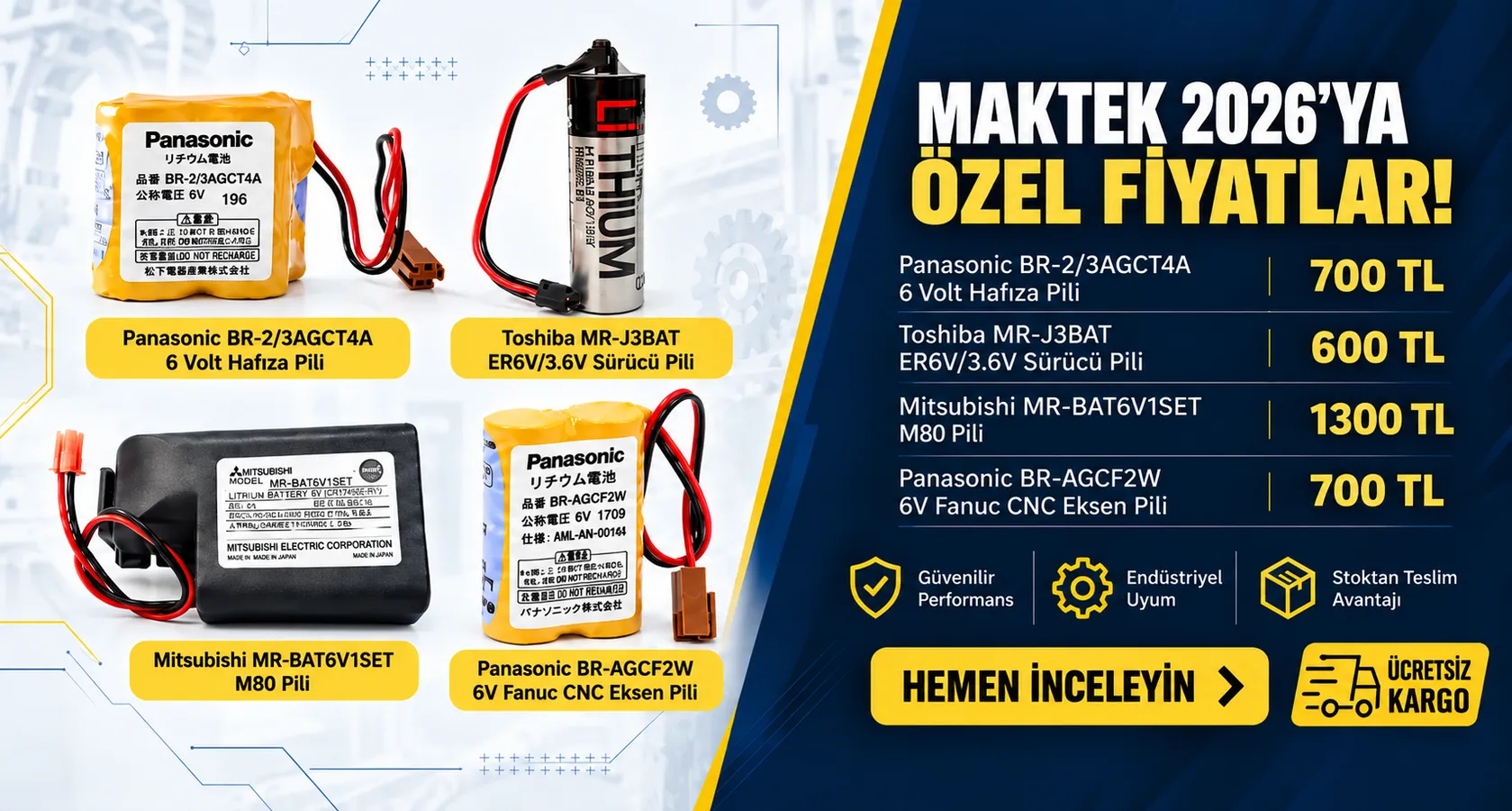 Cnc Pillerinde Maktek Fırsatları