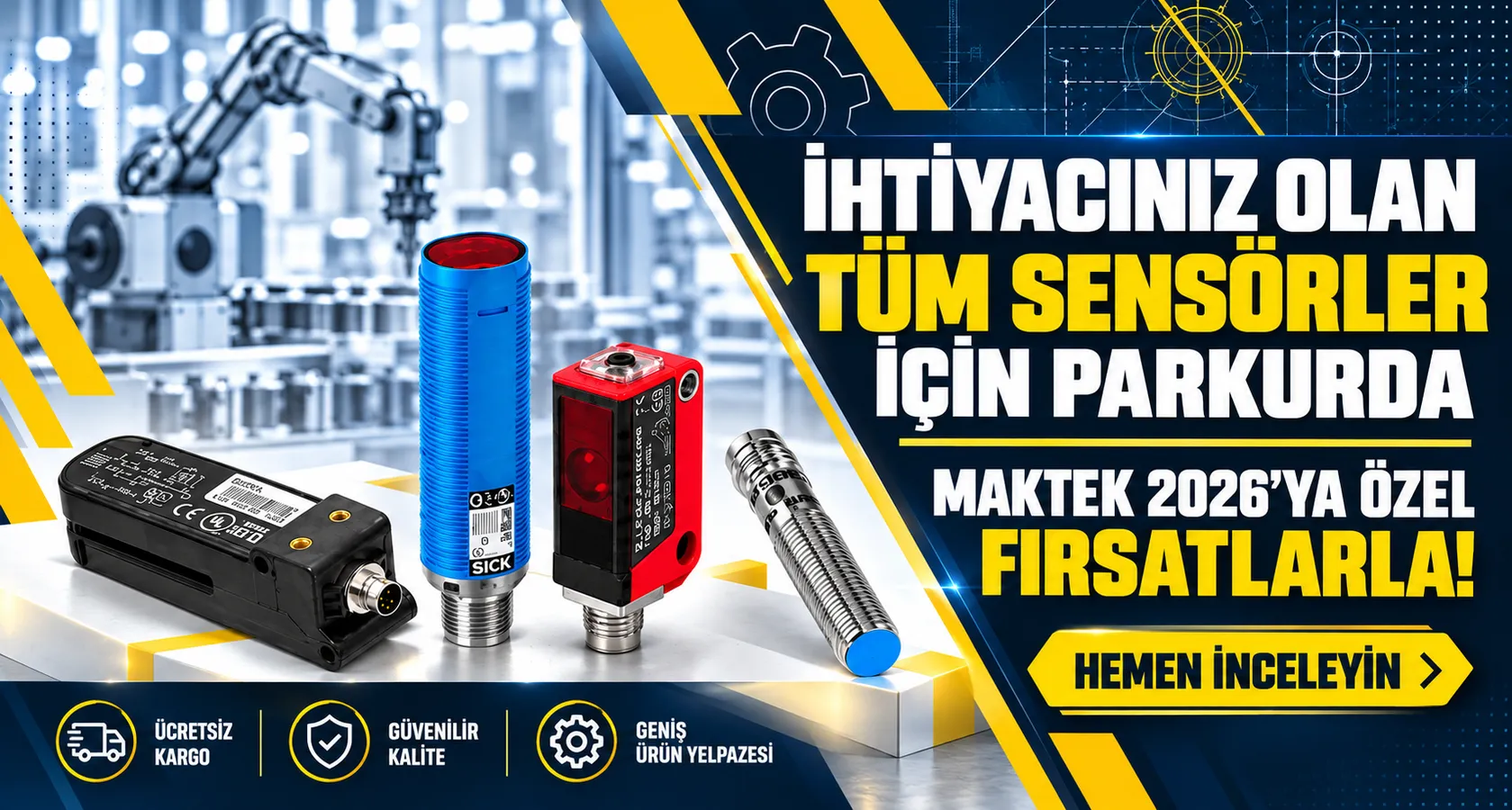 İhtiyacınız olan Tüm Sensörler için Parkurda