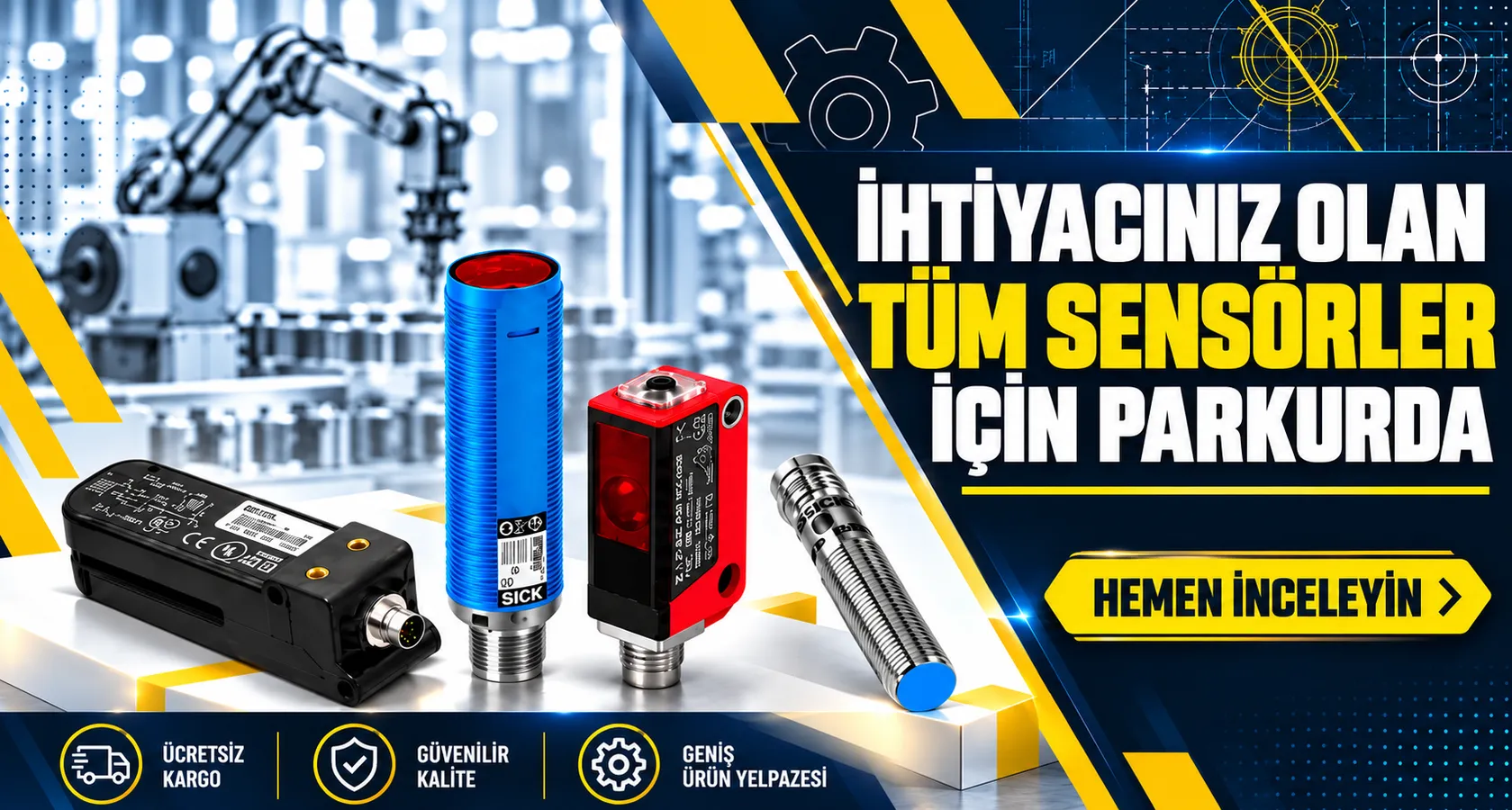İhtiyacınız olan Tüm Sensörler için Parkurda